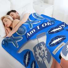 Megan Music Flannel Throw Blanket – Soft, Lightweight, All-Season Decorative Blanket For Couch Or Sofa With Vintage Pop Art Design, Machine Washable - Nhiều màu - Xem 6