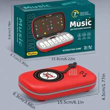 Mașină de joc muzicală Rhythm Master - 7 moduri interactive, pian de buzunar portabil cu lumini și sunete colorate, jucărie educațională pentru copii, cadou ideal de ziua de naștere sau de sărbători