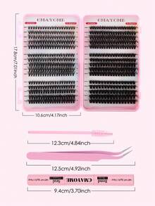 CMAYOME 570 Pieces Of 30D/40D/50D/60D/80D/100D Type Protein Collagen Type False Eyelashes. The Quality Is Excellent. The Length Of Each Single Eyelash Lash Clusters Kit,Lashes,Eyelashes,Fake Lashes
