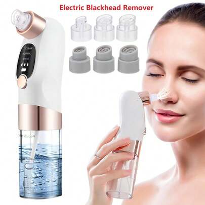 电动泡泡黑头去除器真空吸力毛孔清洁器提取器面部清洁工具 400mAh