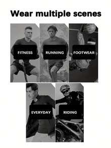 男士休闲运动裤，适合春、秋、夏季穿着！适合20度以上的天气！ - 灰色 - 查看 9