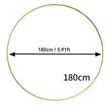 1 Set Elegant Round Balloon Arch Frame, Round Arch Backdrop Frame, Floral Balloon Arch Frame, Gold Metal Arch Backdrop, Excluding Balloons, No Power Connection Required, Assembly Needed, Suitable For Halloween, Autumn, Birthday, Christmas, Bridesmaid Gift, Party, Room Decor