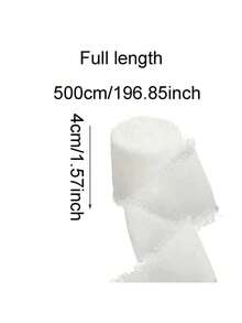 1 Roll 5m Chiffon Ribbon For Wedding Bouquet Floral Arrangement, Gift Wrapping, Bowknot Decoration Diy Gift Wrapping, Back To School Valentine Day - multicolor - View 3