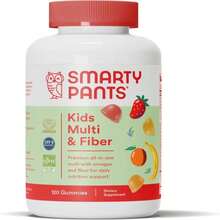SmartyPants Kids Multivitamin Gummies And Fiber Supplement: Vitamin D3, C, Vitamin B12, B6, A, Zinc, Biotin, Inositol, Fiber Gummies, Three Fruit Flavors, 120 Count (30 Day Supply) - Flavor Name B - View 1