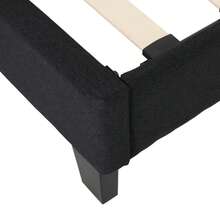 KING SIZE UPHOLSTERED PLATFORM BED FRAME WITH MODERN TUFTED WAFFLE STITCHING, EASY ASSEMBLY, CHARCOAL GRAY