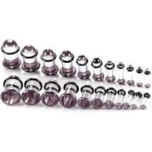 12Pcs Glass Stretching Kit With Rubber O-Rings For Body Piercing - Purple - View 1