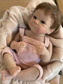 Bettie Doll head 1-4 18 Inch Handmade Realistic Berenguer Baby Doll, Rooted Hair, Washable, Lifelike Newborn Doll, Suitable For Children's Birthday Gift, Accurate Anatomical Structure - Multicolor - View 9