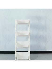 Wheeled 5-Layer SPA Mobile Storage Cart, Suitable For Optimizing Living Room, Bedroom, Kitchen And Dormitory Spaces, Salon Storage Rack, Multi-Layer Storage Rack - White - View 4