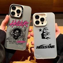 H-HellstarS Fashion Logo Phone Case For Apple 12 13 14 15 16Pro Max Plus Protect Plating Phone Cover - z6 - 查看 3