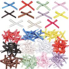 50 piezas/paquete Cinta de cuadro Vichy con lazo, accesorio de ropa para caja de regalo y decoración de lazo DIY, adecuado para invitaciones de boda rústicas, lazos, guirnaldas, manualidades DIY, decoración navideña, decoración de hogar DIY, fiestas de boda y envoltura de regalos