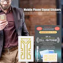TLL  10PCS Phone Stickers Enhancement Tool Antenna Booster Amplifier Stickers Back Adhesive Design Improve In Travelling Camping2574 - 預設 - 查看 2
