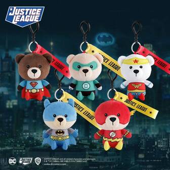  Authentic Justice League Bear Bag Pendant Pendant Teen Collection Birthday Gift