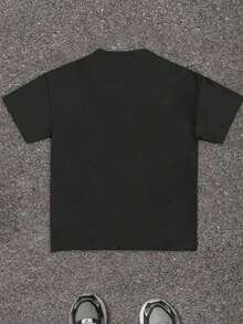 A Casual Printed Round Neck Pullover Short Sleeved T-Shirt For Girls And Young Children In Summer - Printed T-Shirt Inspires Imagination And Self-Expression