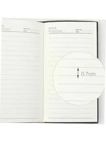 1 Stück tragbarer Taschenkalender Planer aus PU Leder, Studententagebuch, Büropersonal