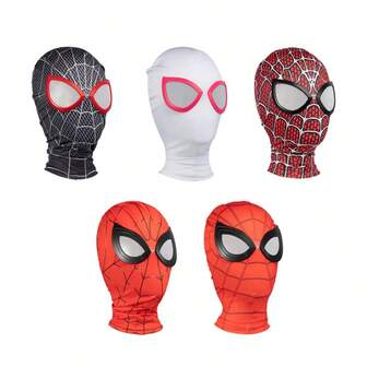 Marvel 1 pieza Máscara de Spider-Man de Marvel - Máscara divertida de Miles Spider-Man, máscara de Gwen Spider-Man, Expedición de héroes, Adecuado para juegos de roles, Disfraz para fiestas