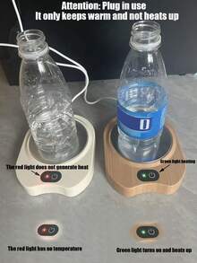 恒温加热杯垫 智能创意家用隔热杯垫 加热 恒温办公室暖杯器 适用于所有杯子 户外露营野餐厨房等秋冬必备 智能饮料加热杯垫 冬季电热咖啡恒温垫 家用便携式暖杯器 一键启动 适用于大多数杯子 办公室 便携 (USB直插) - 彩色 - 查看 6