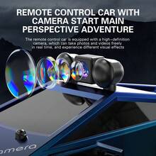 1 件遥控车，1:28 比例 RC 越野怪物卡车，带摄像头和灯光效果，可连接手机控制越野皮卡，全地形 4WD 遥控卡车，2.4GHz 遥控漂移玩具车，是送给男孩和女孩的完美生日礼物，万圣节和圣诞节儿童礼物