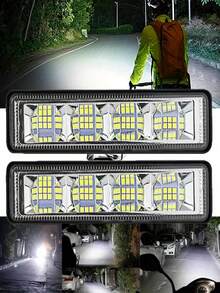 2 件装 24led 工作灯改装灯 6 英寸 LED 泛光灯聚光灯适用于汽车卡车 SUV LED 越野驾驶雾灯