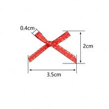 50 piezas/paquete Cinta de cuadro Vichy con lazo, accesorio de ropa para caja de regalo y decoración de lazo DIY, adecuado para invitaciones de boda rústicas, lazos, guirnaldas, manualidades DIY, decoración navideña, decoración de hogar DIY, fiestas de boda y envoltura de regalos