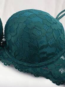 Women's Lace Padded Bra, Lift And Enhance Bust, Prevent Sagging, Suitable For Wedding Dress - Green - View 6