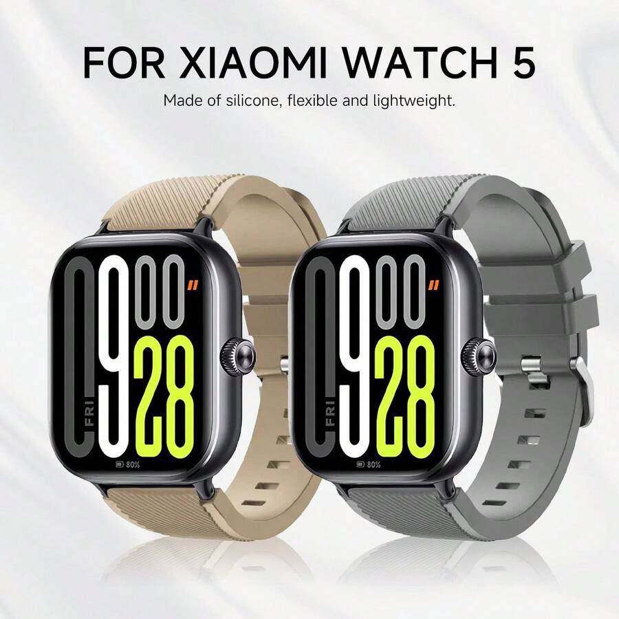 Dây đeo silicon thoáng khí cho đồng hồ thông minh Redmi Watch 5 4 tương thích với phụ kiện đồng hồ thông minh Mi Band 9 Pro/8 Pro