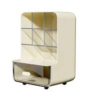 1pc Desktop Slanted Pen Holder, Student Desk Stationery Storage Box, Multi-Functional Home Student Desktop Organizer, Pen Jar - Multicolor - View 7