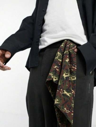 1 件女士波西米亚复古迷彩印花 53 厘米方形围巾，时尚运动头带休闲围巾，适合户外活动