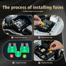 1200pcs Car Fuses Assortment Kit, 520PCS Standard Fuse Kit 680PCS Fuses+ 1 AutoRVTruckMotorcycleYacht 2A 3A 5A. 5A 10A 15A 20A 25A 30A 35A 40A - 1200 - View 4