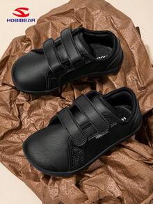 HOBIBEAR Sapatos Descalços para Crianças, Sapatos Esportivos Largos e Soltos para Meninos e Meninas, Sapatos Confortáveis para Caminhada ao Ar Livre, Sapatos Casuais Minimalistas e Macios, Adequados para Todas as Estações, Sapatos de Couro para Crianças