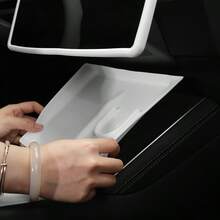 For Tesla Specific White Wireless Charger Silicone Pad - Anti-Slip & Anti-Scratch, Precise Fit For Wireless Charging Area Of Model 3/Y/S/X, No Displacement