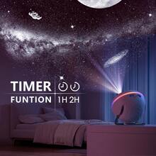 جهاز عرض نجوم، ضوء ليلي للمجرة، جهاز عرض كوكبي منزلي مع 13 قرص صورة، ضوء سماء نجمية لديكور غرفة المعيشة، سديم نجمي حقيقي، عرض كوكبي لغرف نوم البالغين