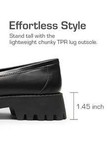 Women Loafers Shoes - Black-pU - View 7