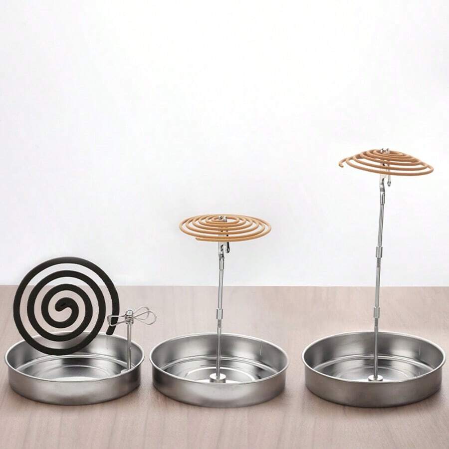 New Adjustable Multi-Section Height Multi-Function Strong Magnetic Mosquito Coil Sandalwood Incense Holder With Tray, For Home And Outdoor Use