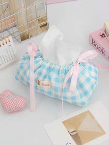 1 件蝴蝶结/花朵/条纹图案抽绳纸巾袋，可爱印花纸巾盒汽车纸巾盒家居客厅装饰卧室厨房桌面北欧大号收纳盒餐巾架圣诞节/万圣节礼物，餐桌餐巾架，纸巾架纸巾家居用品，桌子，家居装饰，家居整理和收纳，房间装饰，厨房配件，厨房用具，厨房整理器，旅行，节日 - 彩色 - 查看 13