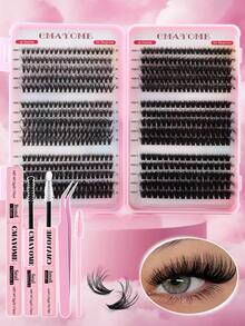 CMAYOME 570 Pieces Of 30D/40D/50D/60D/80D/100D Type Protein Collagen Type False Eyelashes. The Quality Is Excellent. The Length Of Each Single Eyelash Lash Clusters Kit,Lashes,Eyelashes,Fake Lashes