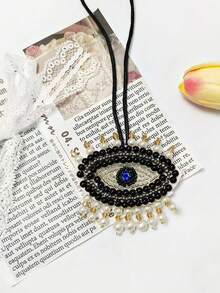 手工串珠包饰眼形包包吊坠手工串珠包包配件 Y2K - 彩色 - 查看 14