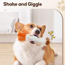 1 Set de Juguetes Interactivos para Perros, Juguete Divertido con Chirrido y Forma de Cigarrillo, Juguete Interactivo para Perros Pequeños, Medianos y Grandes, Regalo de Cumpleaños