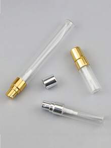 56件組便攜玻璃香水分裝瓶，10ml/5ml/2ml/3ml迷你旅行可重複填充瓶，鋁製噴霧瓶附細霧噴嘴，金色與銀色，含6件分裝工具，無味，旅行分裝瓶套組，迷你洗手液分裝瓶，香水分裝 - 彩色 - 查看 9