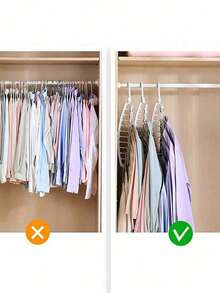 1 pièce/2 pièces/4 pièces/6 pièces Cintres de chemise gain de place, organisateurs de placard pour manteaux, cintres de garde-robe pour vêtements, conception robuste et compacte, facile à utiliser, idéal pour les dortoirs universitaires et les petits appartements