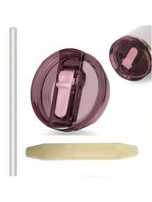 1/2PCS Lid Compatible With Stanley Cup Accessories 40 Oz Tumbler Flip Straw Lid Replacement Fit For , Leak Proof For Lid Replacement Spill Proof Reusable Tumbler Cover Compatible With 40oz Cup Accessories - 彩色 - 查看 11