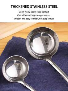 1/2/5 Stücke Edelstahl Suppenkelle, Topfkelle, dicke Löffel für gewerbliche Gastronomie, Zuhause Suppenlöffel