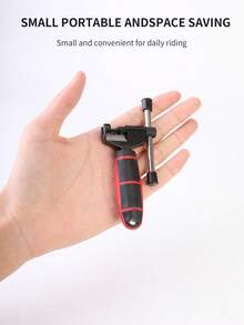 TOSUOD Herramienta portátil de acero inoxidable para romper cadenas de bicicleta - Fácil remoción de cadenas de bicicleta de montaña, mango ergonómico negro para reparación rápida, compacta y diseñada para largos recorridos, para uso de todos los ciclistas, herramientas de bicicleta, construcción