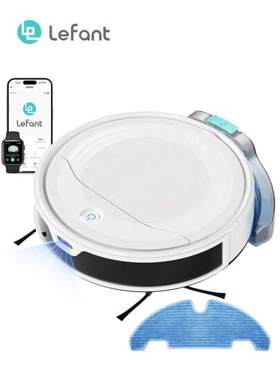 Lefant LEFANT M310 Ultra Robot Stofzuiger Mop 6000Pa Suction 3.1in Slim 170Mins 3D Navigation APP Control Pet Hair Tapijt view 2