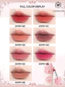 CHEERFLOR GIRL'S BOWKNOT Matte Lip Gloss, Nude Brown Color, Soft Matte Lip Cream, Long Lasting High Impact Color, Lightweight Liquid Lipstick, - CFR1160 - View 5