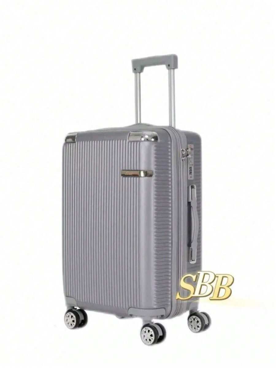 High Quality Carry-On Suitcase, 4 Double Wheels, 360 Degree Rotation, 9kg - Grey - View 1