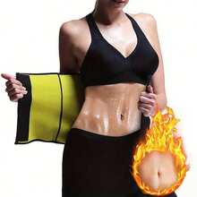 1 buc Centură sport pentru femei, Centură de antrenament pentru talie, Centură de saună, Sutien sport de compresie, Echipament de fitness abdominal, Centură abdominală cu cârlig și buclă pentru arderea grăsimilor