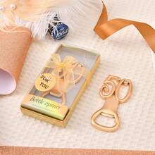 12 件创意金色 50 岁开瓶器，适合 50 岁生日派对回礼、宾客礼物、流行金色主题派对装饰，适合 50 周年结婚纪念派对、家庭聚会礼物、节日和派对用品 - 金色 - 查看 9