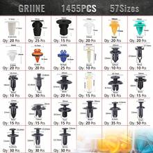 1570 piezas Surtido de clips de parachoques, sujetadores y fijadores de automóvil - 33 tamaños talla grande populares Juego de clips de panel de puerta y moldura para GM Chevy - Clip de fijación para coche - Ver 6