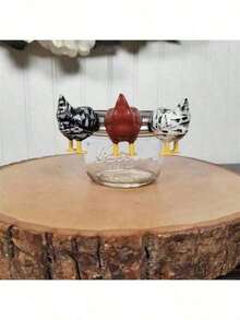 1/2/3PCS Cute Chicken Butt Refrigerator Magnet, Refrigerator Magnet Stickers, Interesting Decorative Creative Art Design, Strong Magnet, Suitable For Kitchen, Office, Whiteboard, Storage Cabinet, Refrigerator, Personalized Refrigerator Magnet, Kitchen Decoration, Home Decoration, School Dormitory, New Year's Day, Resurrection Day, Birthday, Valentine's Day Gift, Best Gift For Family And Friends (The Stripes On The Product Are Random)