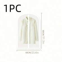 1-5 piezas Funda protectora transparente y gruesa de PEVA lavable, Funda para traje/chaqueta, Bolsa colgante antipolvo, Funda para vestido de novia, Bolsa colgante de almacenamiento para armario - Multicolor - Ver 14